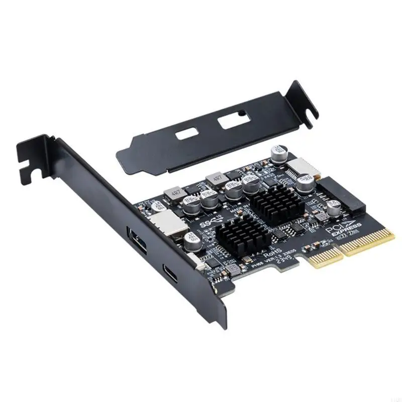 

2025 Новая USB PCIe Card Type C Adapter Card PCIe 4X до USB 3.2 10 Гбит / с.