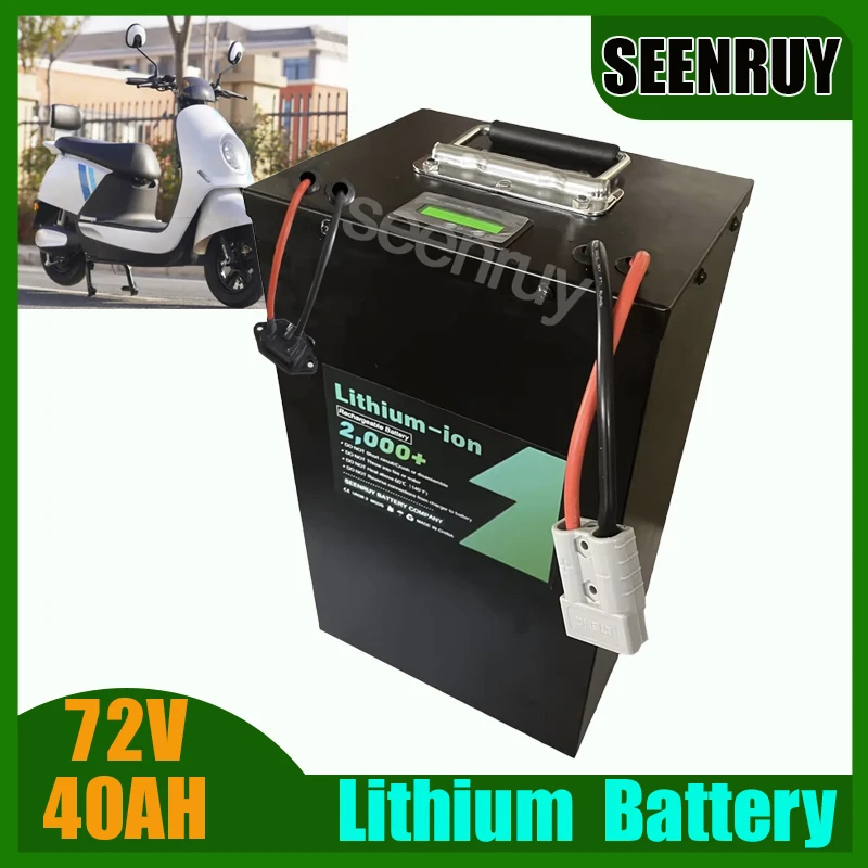 

Lithium 72V 40AH LI-ION Battery Free Charger with BMS 50A 80A 100A 120A For Golf Cart Sightseeing Vehicle Motorcycle Forklift