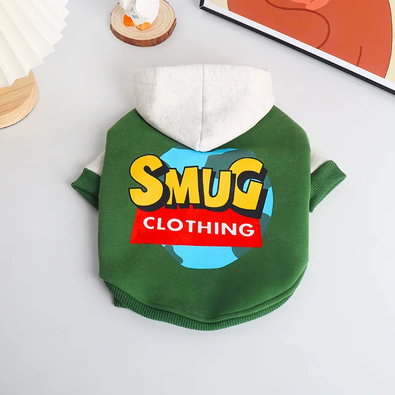 Pet Clothing Fall and Winter Puppy Padded Warm Sweatshirt Clothes