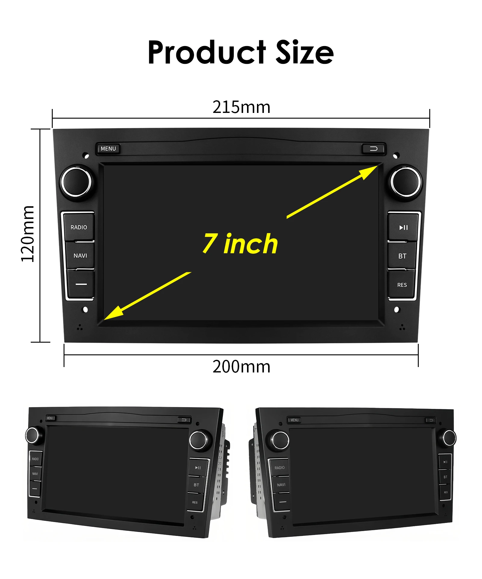 8+128G Carplay Android 14 2 Din Car Radio Stereo GPS for Opel Astra H G J Antara Vectra C Zafira B Vivaro Meriva Vectra B BT RDS