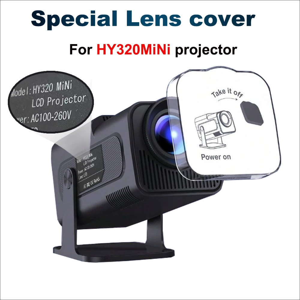 HY320mini Projector Lens Cover Portable Lens Cover Projector Dustproof Protective Lens Cover Home Video Projector Lens Cover