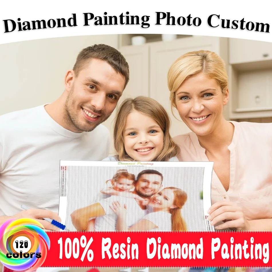 120 foto a colori trapano in resina personalizzato 5D fai da te velluto tela pittura diamante privato personalizzato punto croce mosaico ricamo Decor