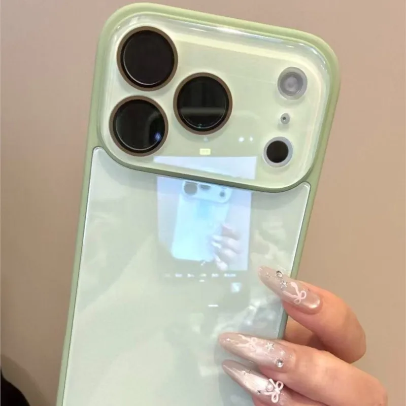 Funda de lujo con protección de cámara de vidrio templado en colores candy para iPhone 17 16 15 14 13 12 Pro Max, a prueba de golpes con borde y cubierta trasera dura 4