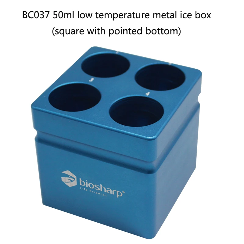 Biosharp Low Temperature Metal Ice Box Laboratory PCR Centrifuge Tube Rack Pre-cooled Metal Plate 0.2/1.5ml/15ml/50ml