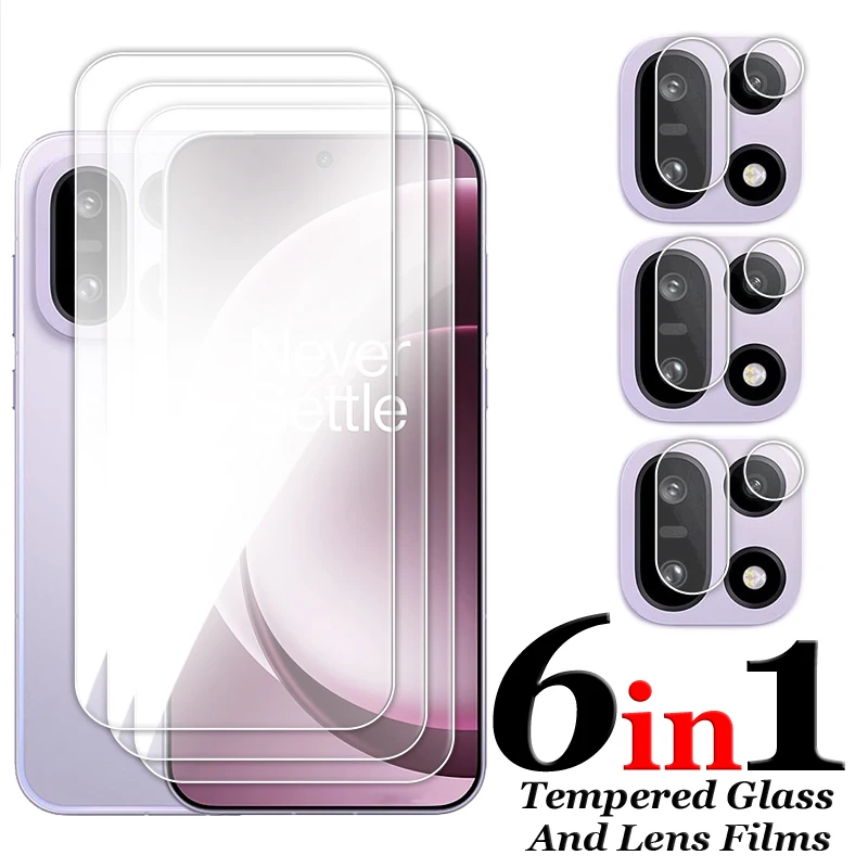 For OnePlus 15 5G Glass Full Glue Clear Screen Protector For OnePlus 15 Tempered Glass For OnePlus 15 Lens Film