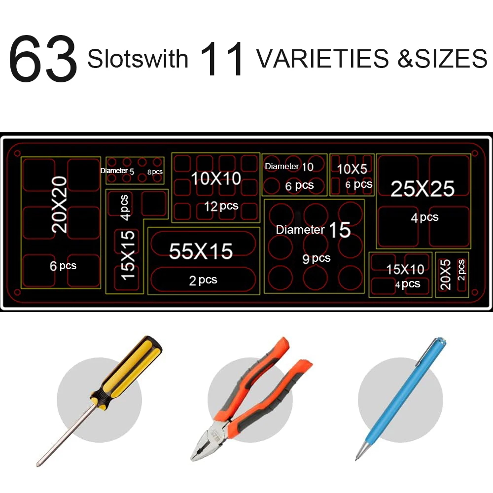 Screwdriver Storage Rack Plastic Organizing Parts Box for DIY Model Making Accessories of Model Workshop Storage Tool Holder