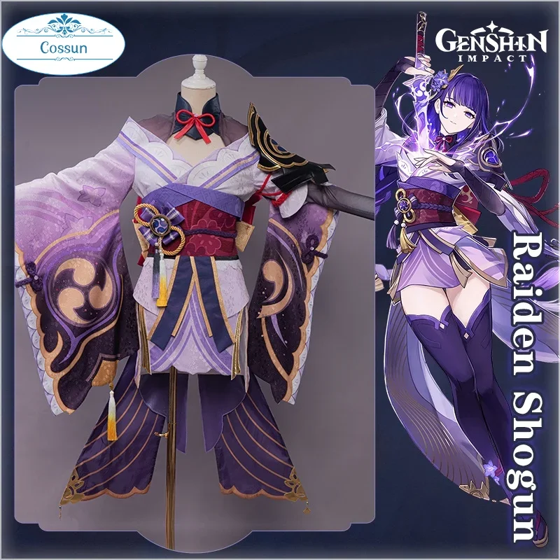 

Plus Size PRE-SALE Raiden Shogun Cosplay Baal Costume Game Genshin Impact Inazuma For Carnival Halloween