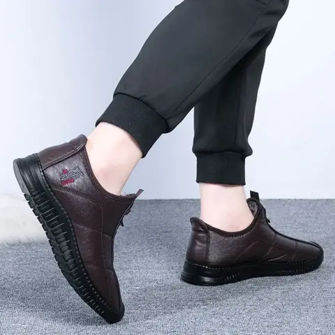 फैशन पुरुषों के जूते आरामदायक पुरुषों के जूते बहुमुखी पुरुषों के आरामदायक जूते एंटी-स्लिप प्लेटफ़ॉर्म जूते स्लिप ऑन पहनने के लिए प्रतिरोधी ज़ापाटोस 10 best sales पुरुषों के प्लेटफ़ॉर्म बूट - №6