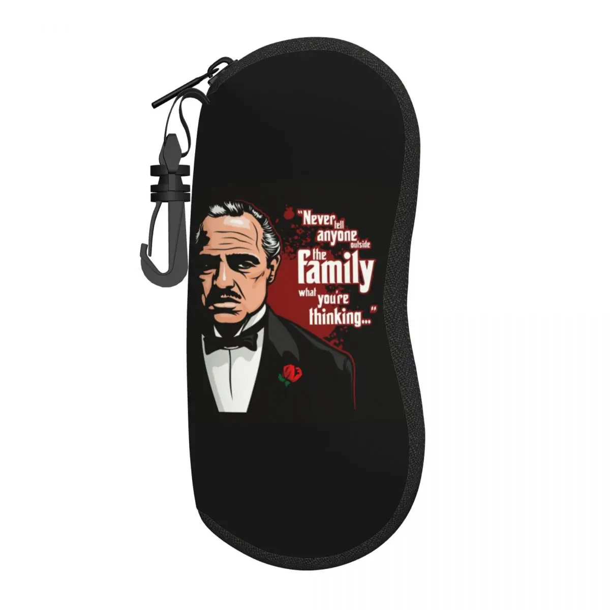 Custom The Godfather Film Eyeglass Glasses Case Women Men Soft Gangster Sunglasses Protective Pouch