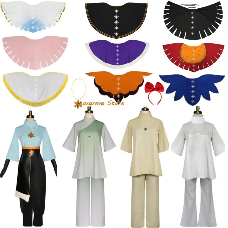 Anime Game Sky Children Of The Light Cosplay Costume Light Awaits Saint Island Outfits Full Set Colour Printing Cloak Cappa