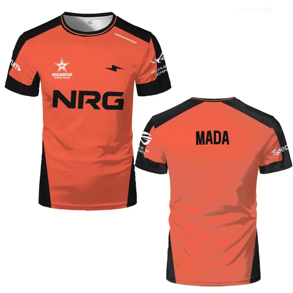 2025 NRG Esports Surge Jersey Valorant Champions Paris Training Uniform Men's And Women's Fan Customizable Short-Sleeve T-Shirts