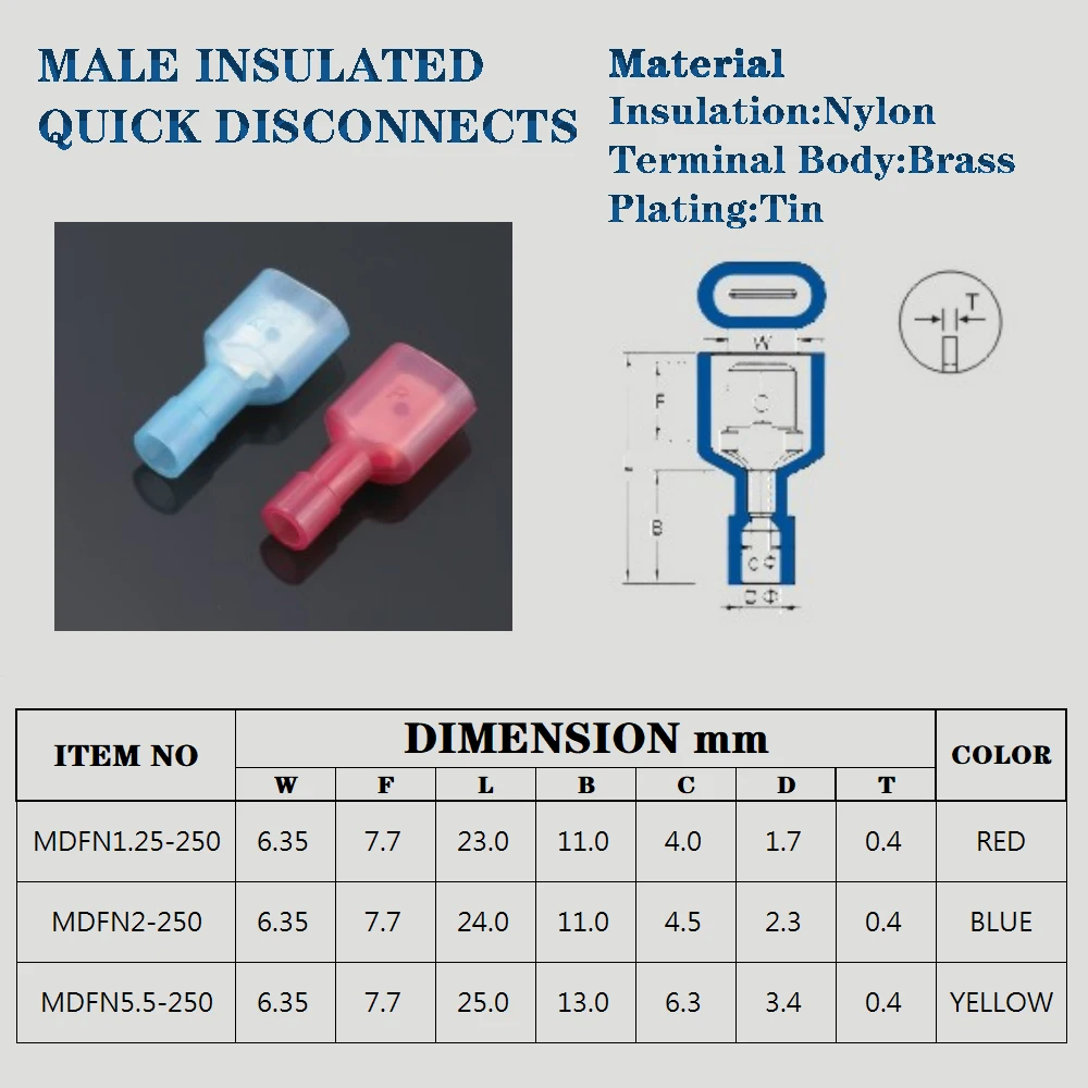 50-500 шт., нейлоновые соединители для проводов