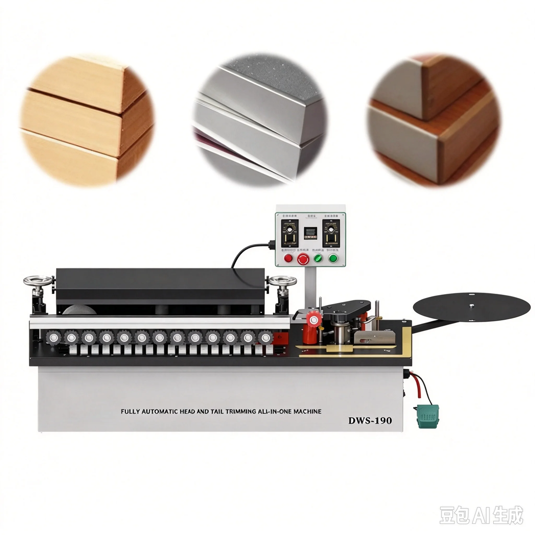 Wood Edge Banding Machine Automatic End-and-end Sealing Repairing Device Feeding Polishing Base Stand Dust Collection Optional