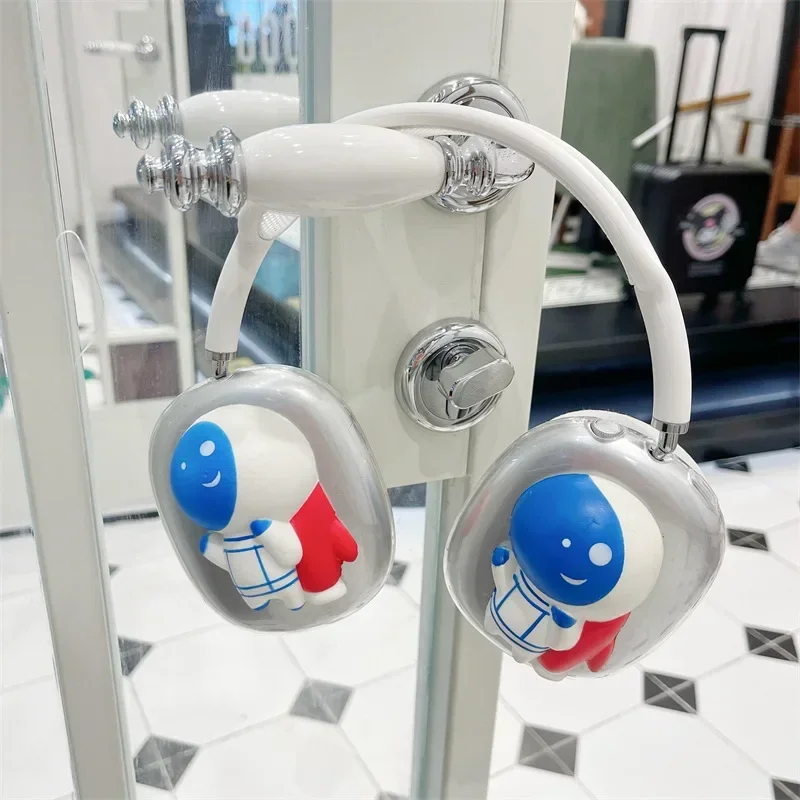 Cartoon Spaceman Case for AirPods Max Protective Headset Headphone Airpod Max Case Cover