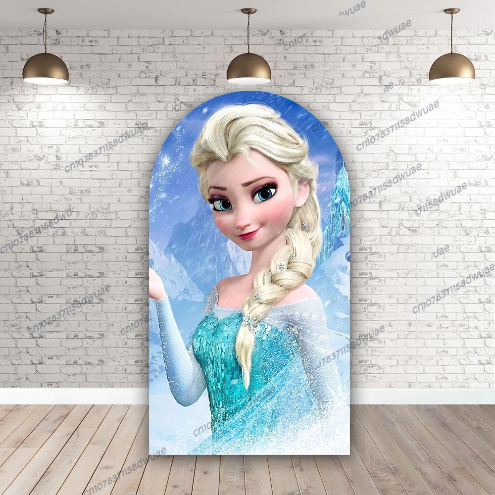 Frozen Elsa Birthday Party Photo Background, Arch Backdrop, Fotografia do chuveiro do bebê