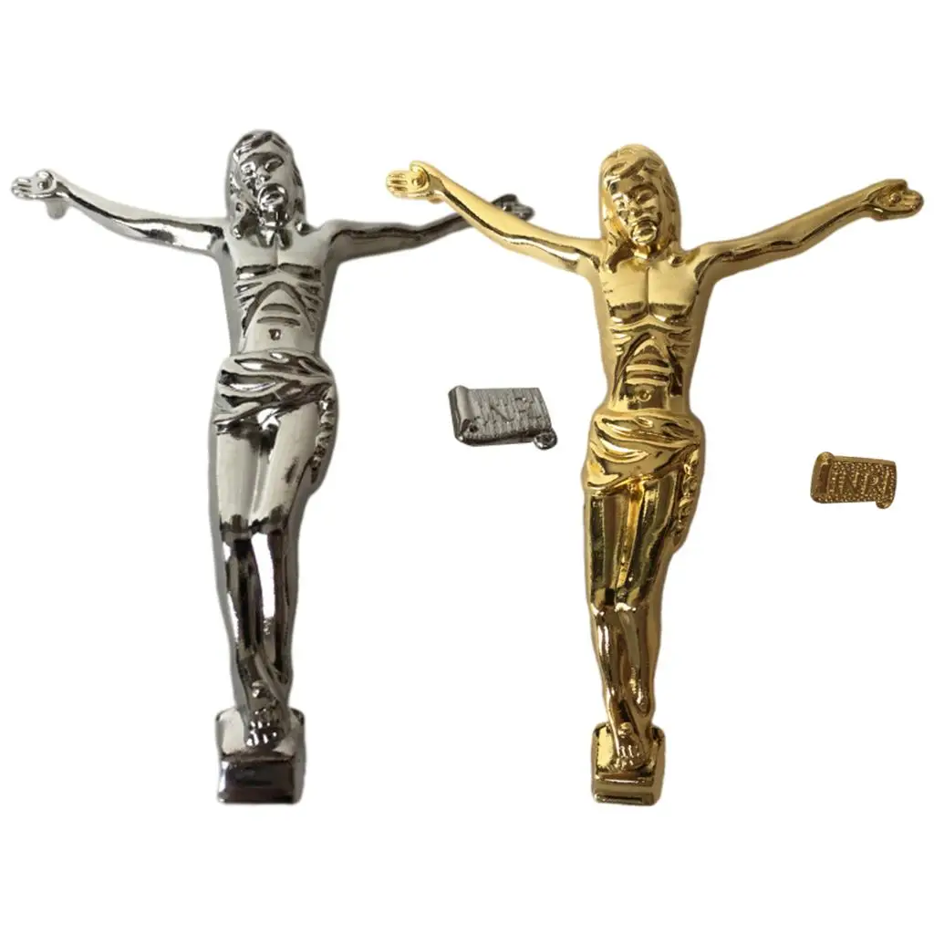 Religious Christ Jesus Figure Christian Model Wall Cross Accessories 12cm Tall Living Room Furnishing Decor