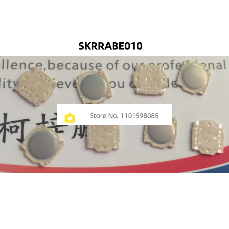 10pcs/lot  SKRRABE010   Thin film thin film touch switch 7.5 * 7 * 0.6 patch 4 pins  100%  New