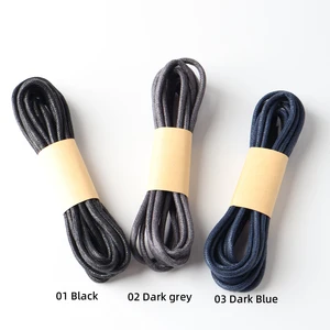 Hiberni Cadarços de Cotton Redondo für Männer, Schwarz, Grau, Blau, Arbeitsstiefel, 60 cm, 70 cm, 80 cm, 90 cm, 100 cm, 120 cm, 140 Zentimeter, 160 Zentimeter, 180 Zentimeter 8 Hauptverkaufsschuhe Frauen 60er 70 - №5