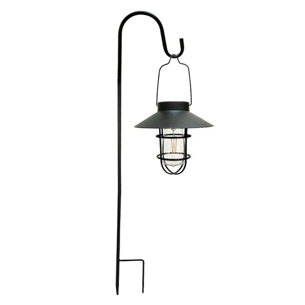 Retro Solar Lantern Lamp with Tungsten Bulb Waterproof LED Oil Lamp Creative Vintage Landscape Light Backyard Landscape