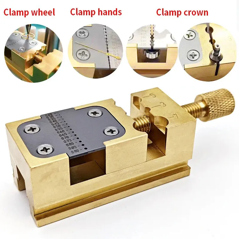 

Медные плоскогубцы, зажим для указательной трубки, ручные тиски, инструмент для затяжки цанги для часов, инструмент для ремонта часов, держатель головки часов