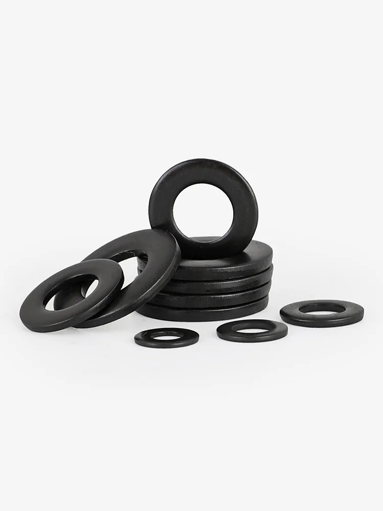Grade 8.8 Steel Black Flat Washer Large Size Oversize Big Wider Plain Gasket M2M2.5M3M4M5M6M8M10M12M14M16M18M20M22M24M27M30