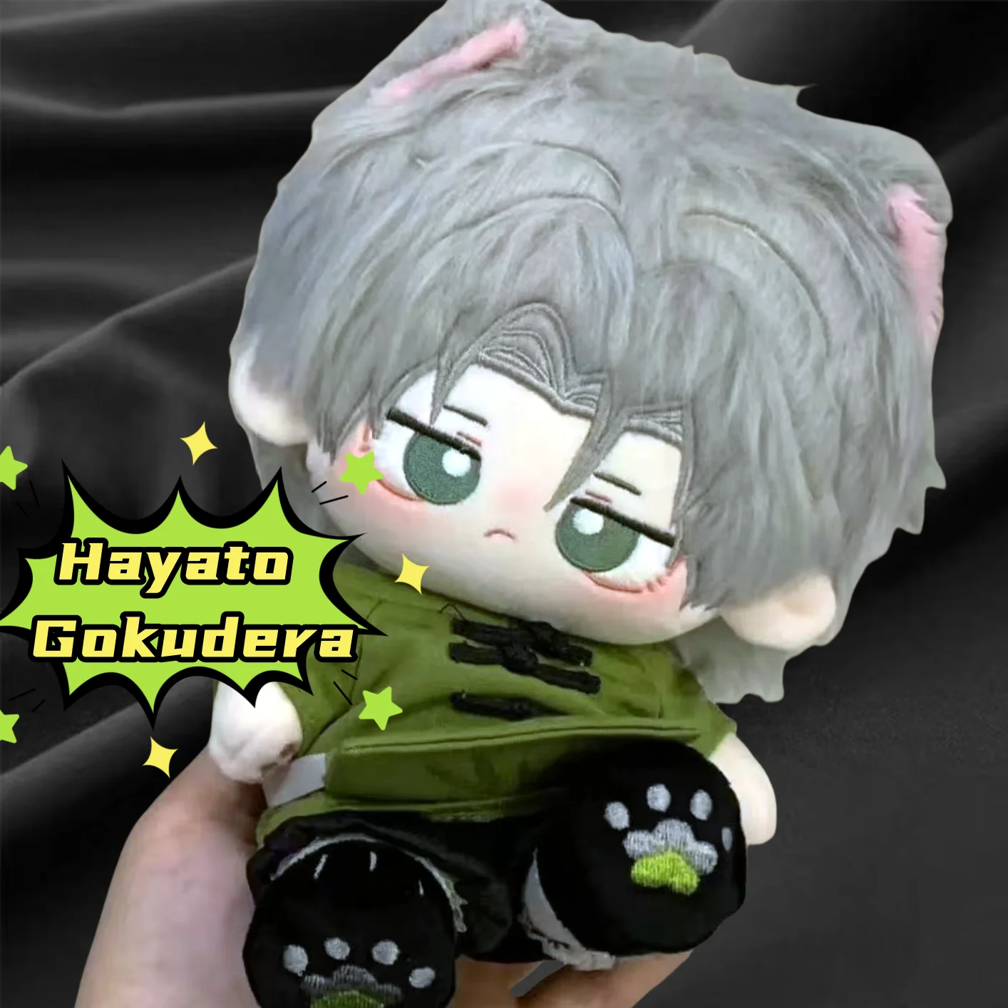 

20CM HITMAN REBORN! Anime Hayato Gokudera Stuffed Plush Doll Present Figures Cosplay Game Attribute Padding Toy for Kids Gift