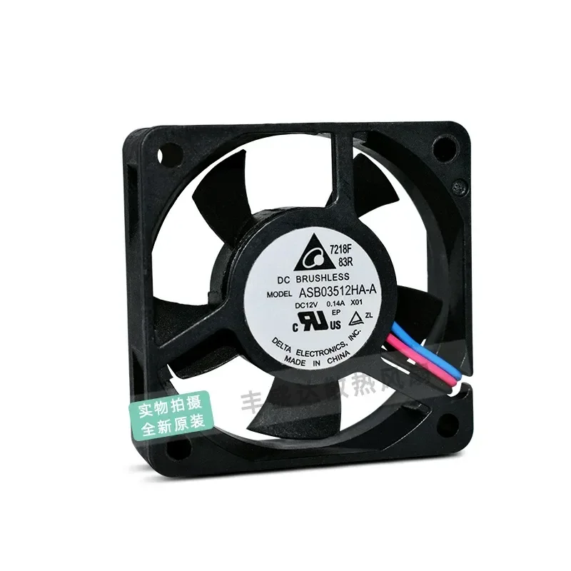 QM for Delta ASB03512HA-A 12V 0.14A 3510 35mm Silent Cooling Fan New Original