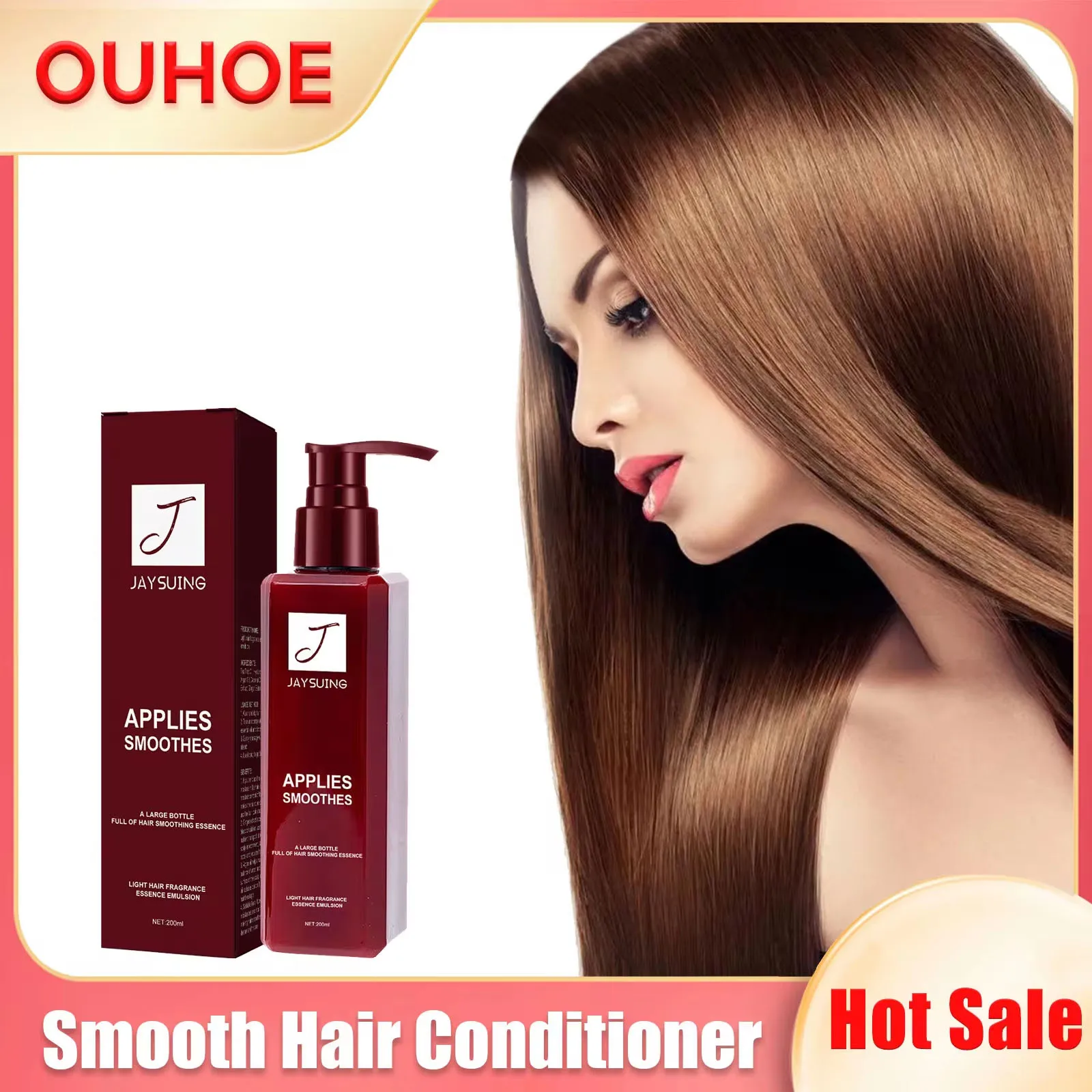 

Hair Smoothing Leave in Conditioner Keratin Scalp Massage Repair Damaged Frizzy Dryness Moisturizing Magic Hair Care Conditioner