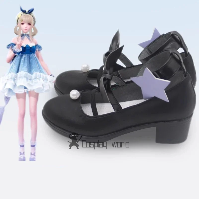 Game Infinity Nikki Cosplay Shoes High Heels Party Women Girls Nikki Shoes Soft PU Leather Shoe  Halloween Casual Shoes view 5
