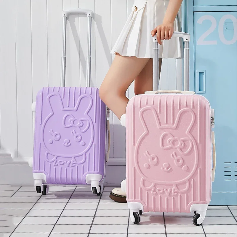 Cute Luggage 20 Inch Small Fresh Travel Case Male Female Student Cartoon Japanese Trolley Case Password Parent Box Suitcase Bags