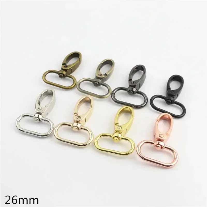 1/5pcs Swivel Lobster Pendant Key Ring Leather Bag Handbag Purse Shoulder Strap Belt Clasp Clip Trigger Buckle