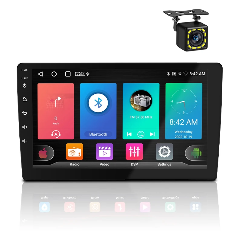 

9 Inch Auto Radio GPS FM BT Car Radio Android 11 Car Stereo with Reverse Camera