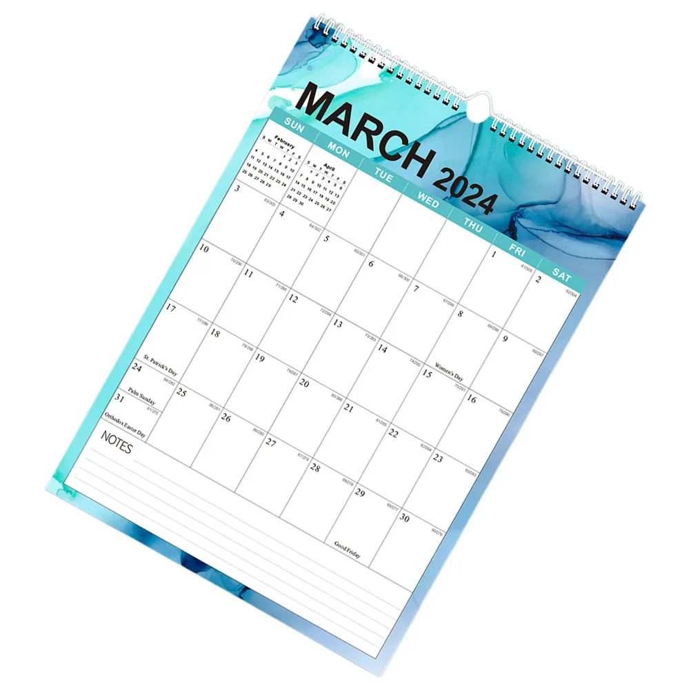

2024 Monthly Calendar Wall Decor Hanging Calendars Home Office School Room Daily Use Holiday Planning Desk Calendars