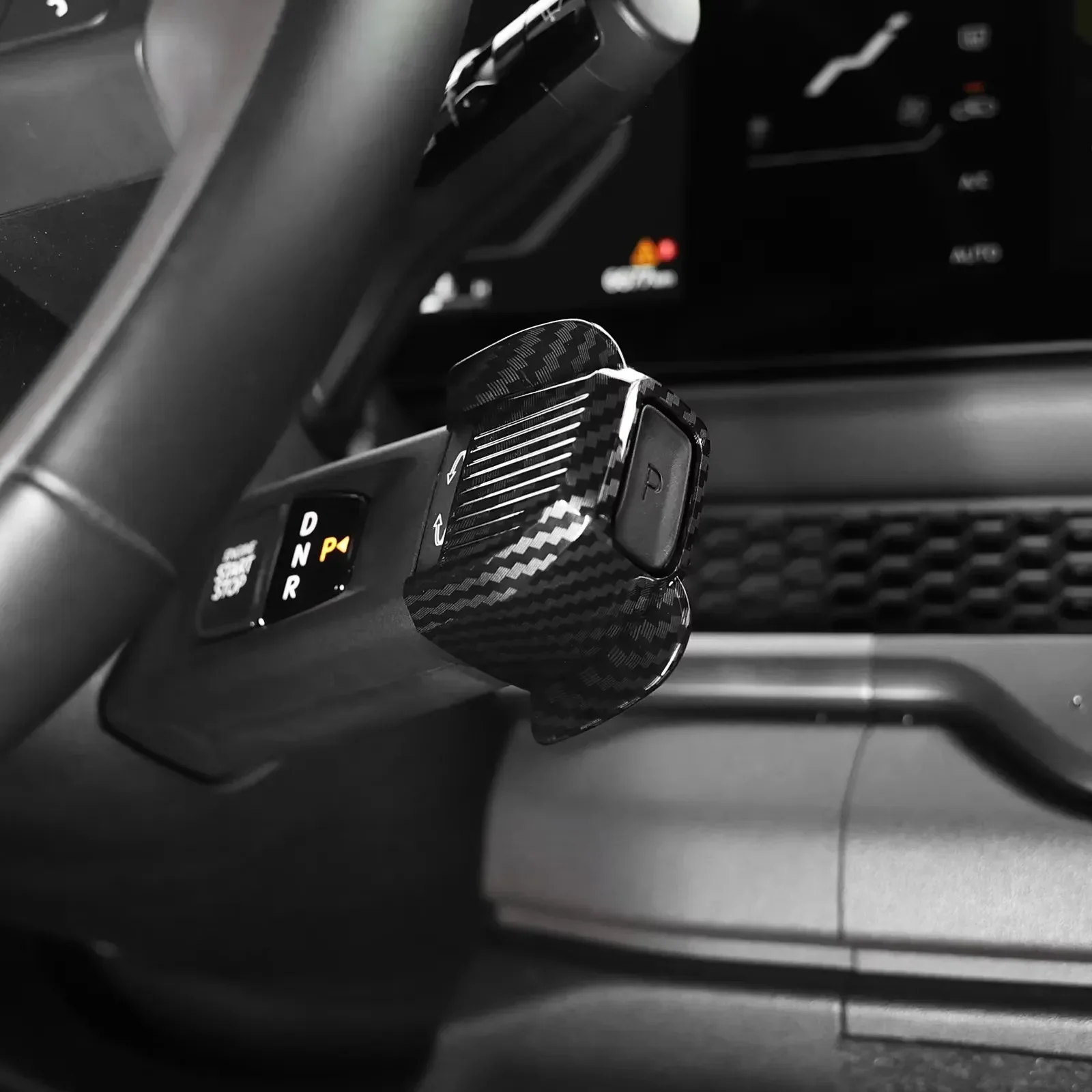 Für Kia EV2/EV3/EV4/EV5/EV9/PV5 Tasman 2025 2026 Die neueste ABS-Kohlefaser-Lenkrad-Schaltknopf-Hilfsabdeckung – Detail 8
