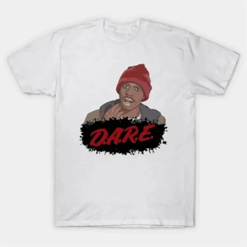 Humor t-shirt vintage style man cotton short sleeve Chappelle DARE T Shirt unisex brand tee shirt o-neck fashion tshirt tops