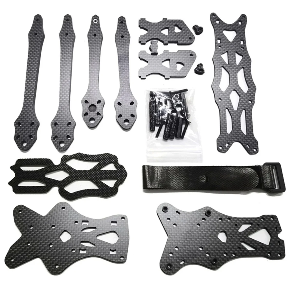 DC(O3) 5 Inch 225mm Carbon Fiber FPV Drone Frame Kit Compatible for DJI O3 VTX Props, F3/F4/F7 FC, 22/ 23 Motor(A)