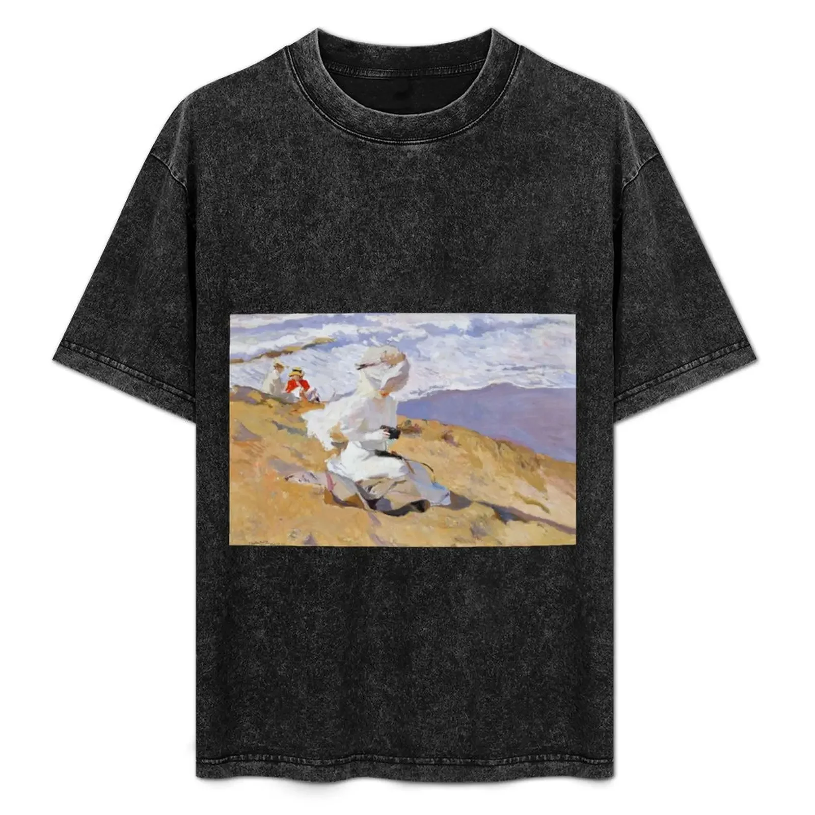 

Joaquín Sorolla y Bastida, Capturing the moment, 1906 T-Shirt funny t shirts man t shirts with prints T-Shirt