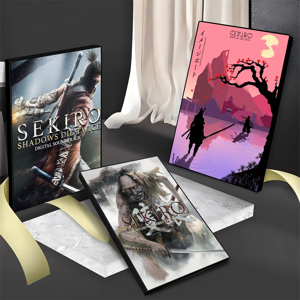 The Game S-SEKIRO Shadows Die Twice Classic Movie Posters Whitepaper Sticker DIY Room Bar Cafe Aesthetic Art Wall Painting