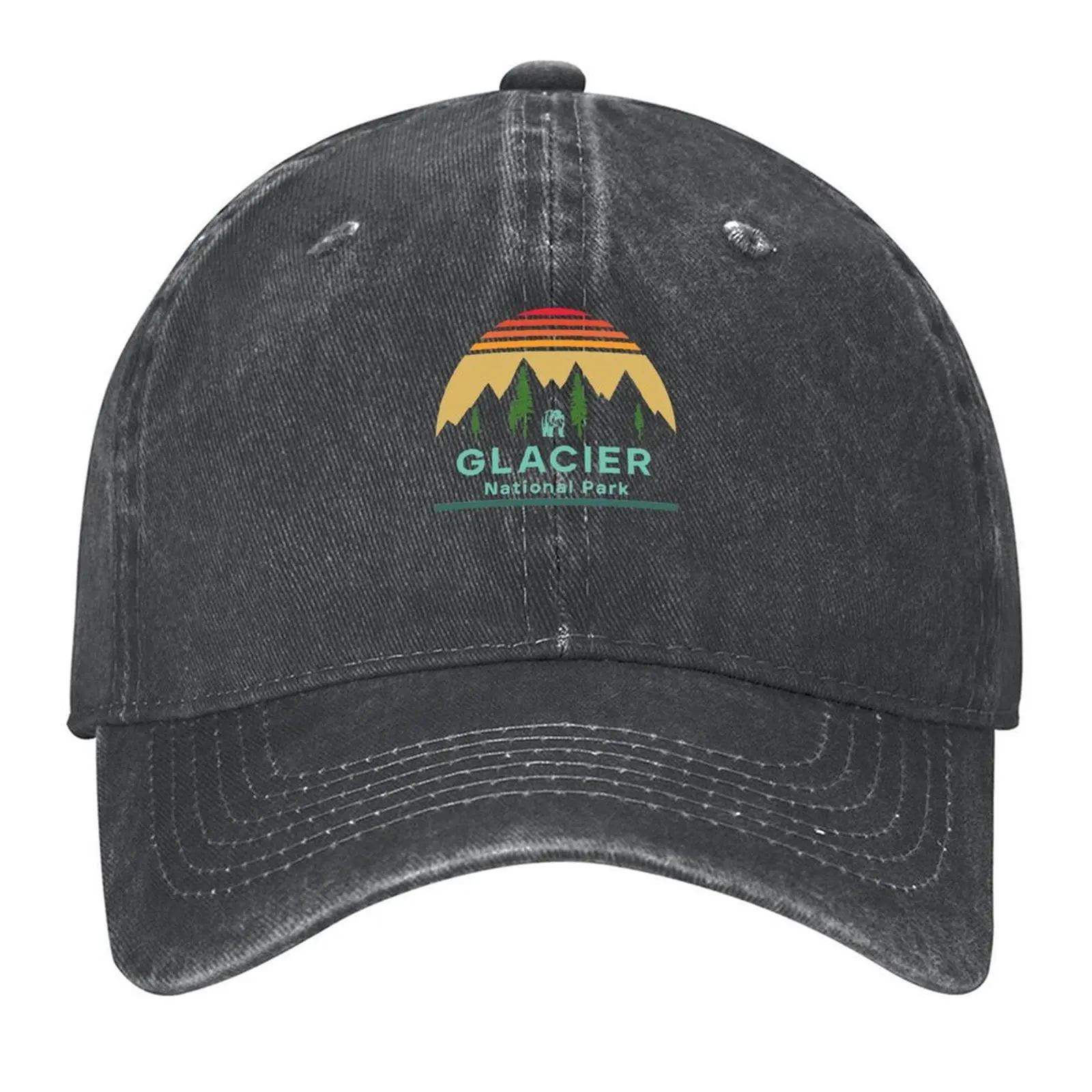 

Glacier Mountain National Park Baseball Cap Trucker Hat Horse Hat dad hat Beach Women Beach Fashion Men's