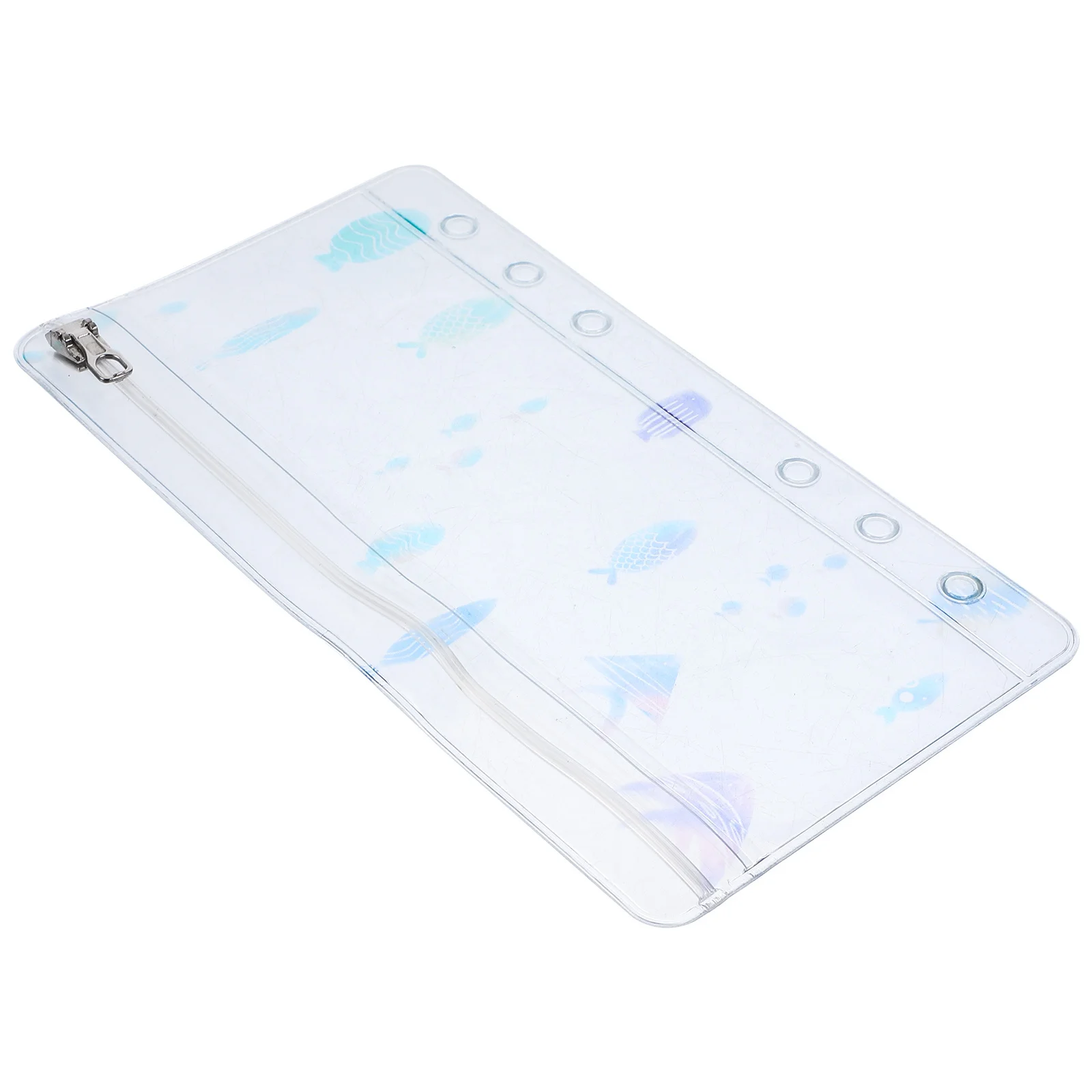 

Маленькая рыбка, дизайн, блокнот с вкладышами, сумка на молнии, толстый ПВХ, карман для хранения, карман для скрапбукинга, многоразовая сумка на молнии с 6 кольцами