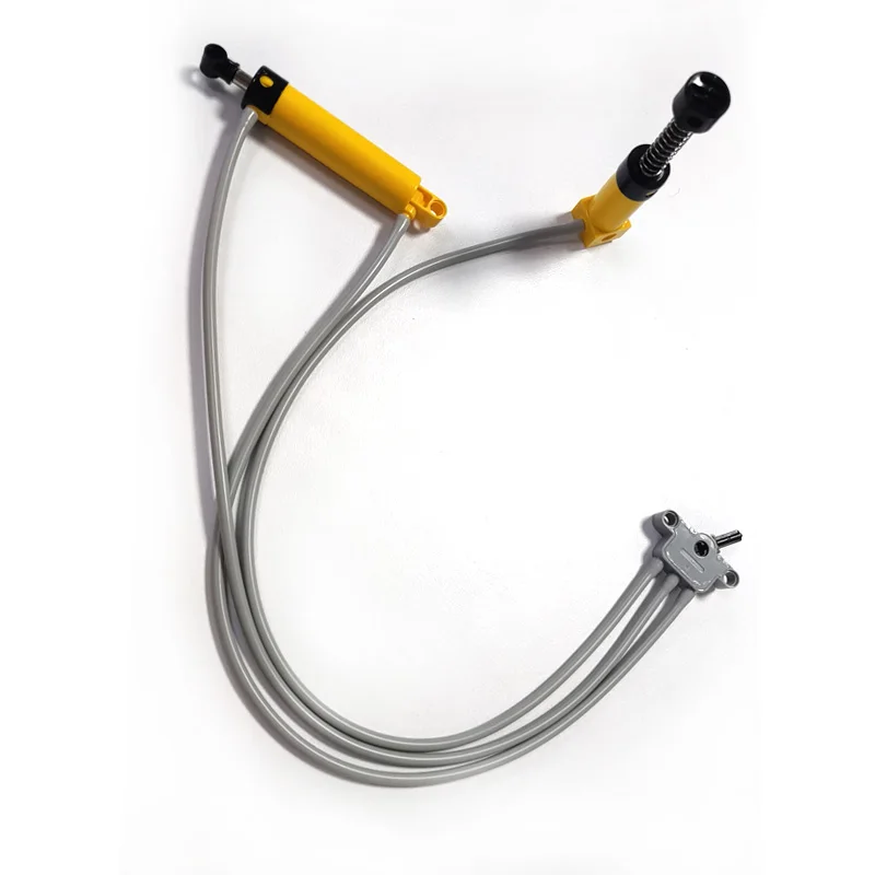 Części do budowy technologicznej pompy pneumatycznej z napędem sprężynowym 19478 Cylinder/Wąż/Włącznik Klocki MOC Akcesoria do zabawek