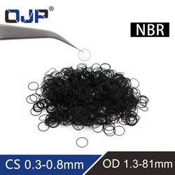 OD1.3-81mm NBR rubber Nitrile thickness0.3/0.4/0.5/0.6/0.7/0.8mm O-ring sealing ring gasket grommet silicon ring