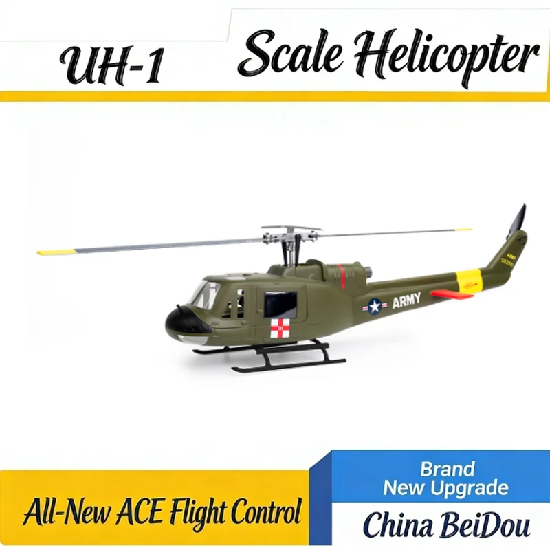 

UH-1 V4 Wing RC Scale Helicopter - H1/H2 ACE Control System GPS Stabilization for Hobbyists