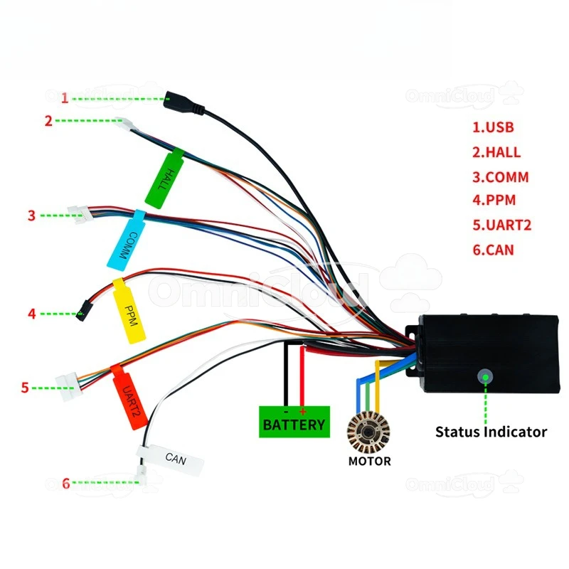 

VESC 75V100A ESC, бесщеточный двигатель FOC модели самолета VESC75
