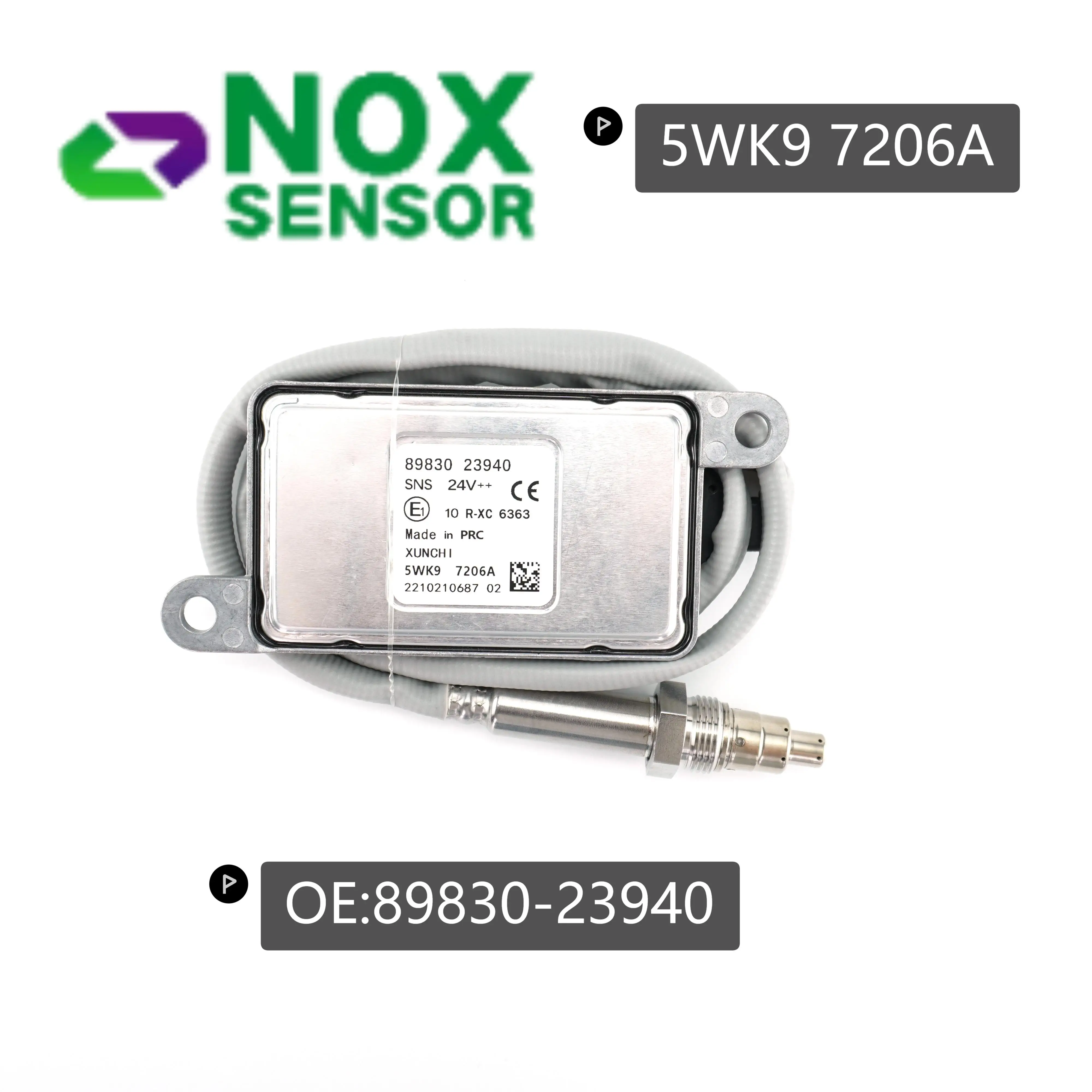 

5WK97206A 5WK97206 8983023940 Оригинальный новый датчик оксида азота NOx 24 В для деталей грузовиков ISUZU