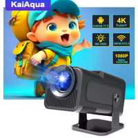 KaiAqua 4K Android 11 Projector Native 1080P 390ANSI HY320 Dual Wifi6 BT5.0 1920*1080P Cinema portable Projetor upgrated HY300