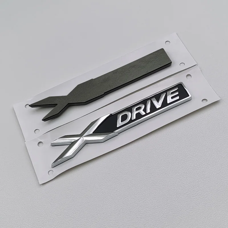 3D ABS X Drive Logo Xdrive Emblem Car Fender Badge Rear Trunk Sticker For BMW E46 E39 E60 E90 E87 E53 F20 F30 X3 X5 Accessories