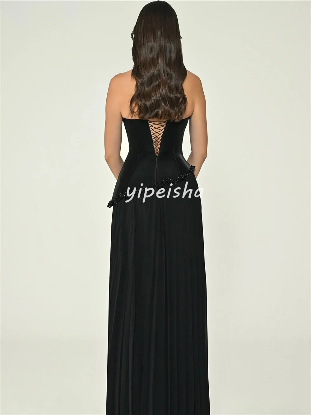 Personalizado intrincado beading lantejoulas a linha sem alças vestidos longos sob medida vestidos de ocasião estilo moderno tamanhos disponíveis retro