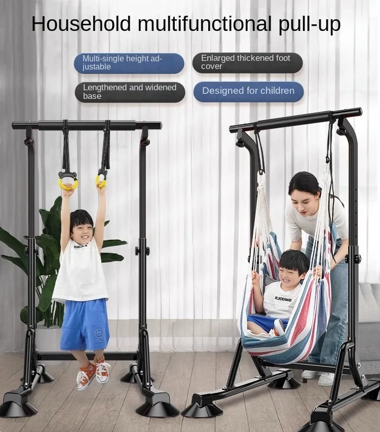 Household Pull-up Device Indoor Horizontal Bar and Parallel Bars Children's Punch-Free Sporting Goods Family Fitness Equipment