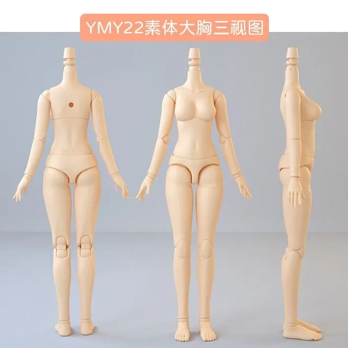 Ob22 Ob24 Male Movable Body DIY 23cm 25cm Height Doll Accessories Multicolo Doll Moveable Joints Head Spherical Joint Doll Toys